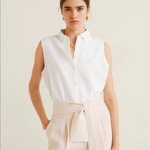 Mango sleeveless shirt